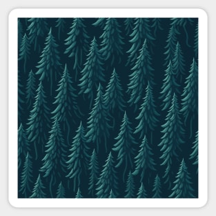 Infinite pine tree Forest Sticker